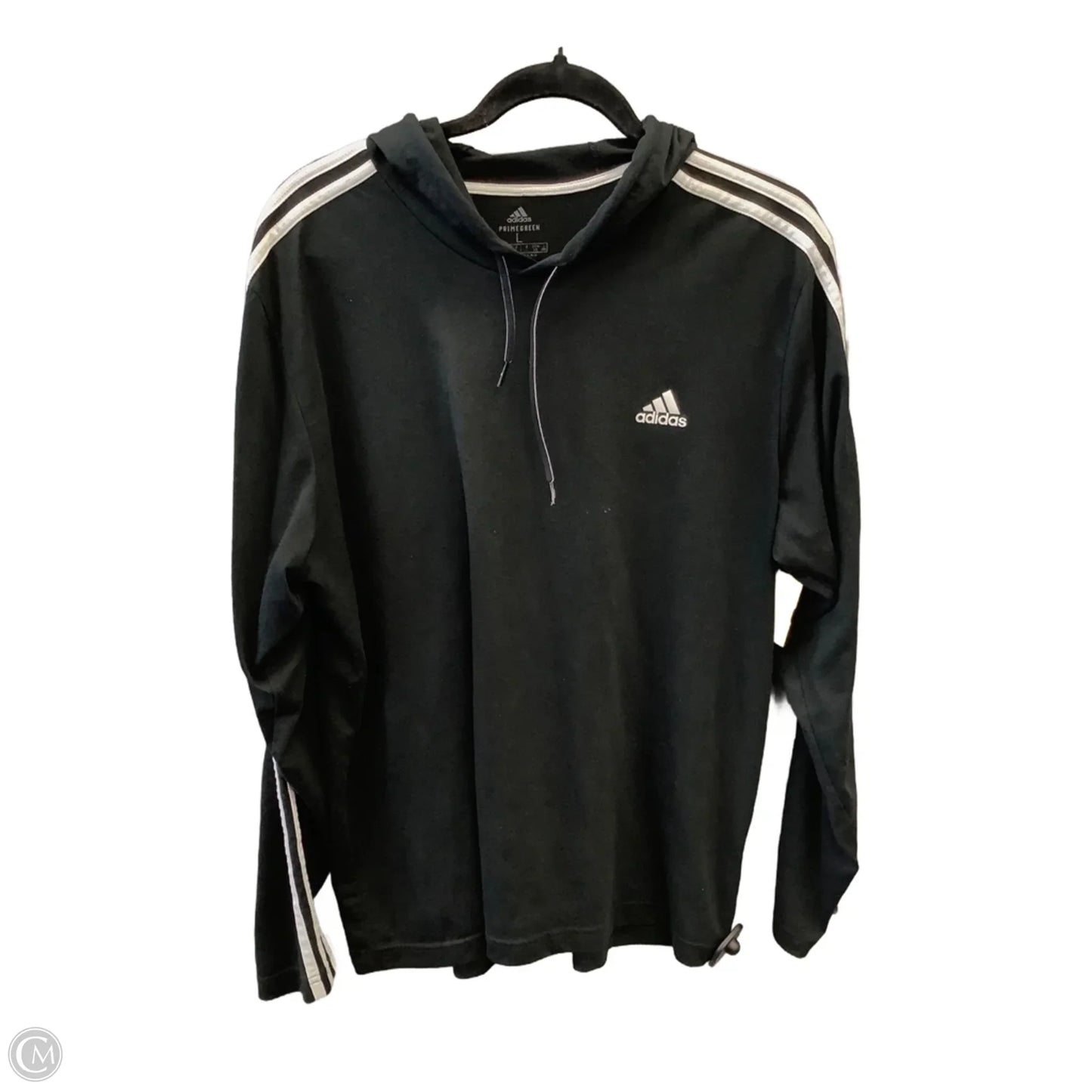 Top Long Sleeve By Adidas In Black, Size: L