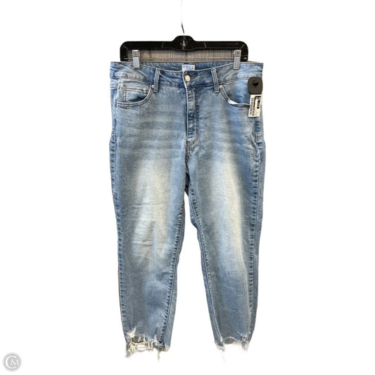 Jeans Cropped By Time And Tru In Blue Denim, Size: 12