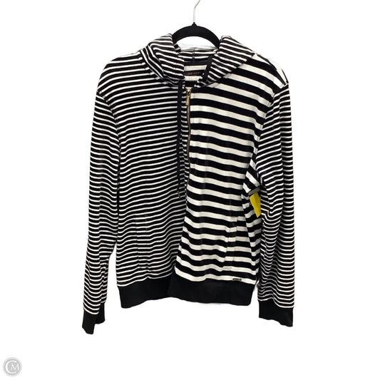 Sweatshirt Hoodie By Calvin Klein Performance In Black & White, Size: Xl