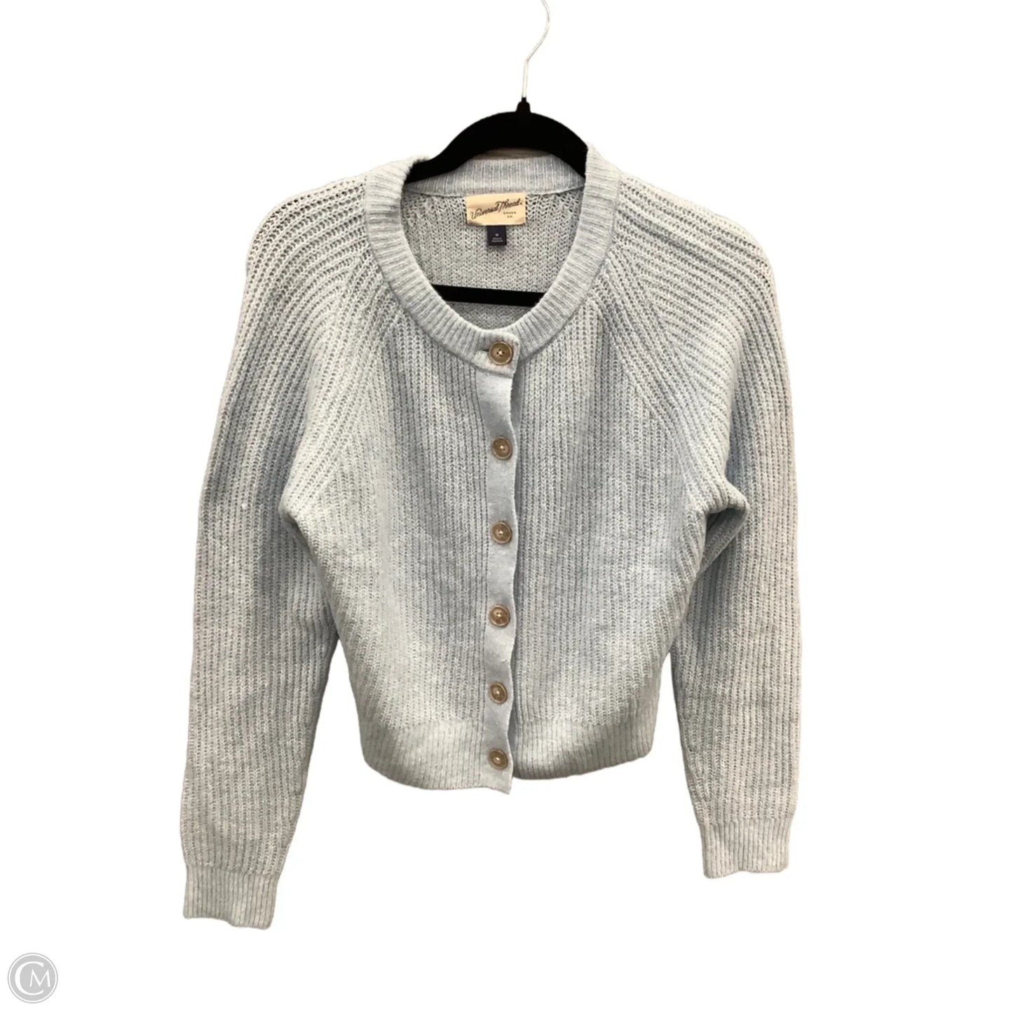 Sweater Cardigan By Universal Thread In Blue, Size: M