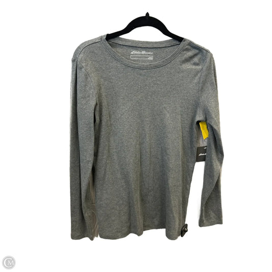 Top Long Sleeve Basic By Eddie Bauer In Grey, Size: L
