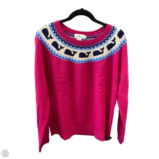 Sweater By Vineyard Vines In Pink, Size: Xl