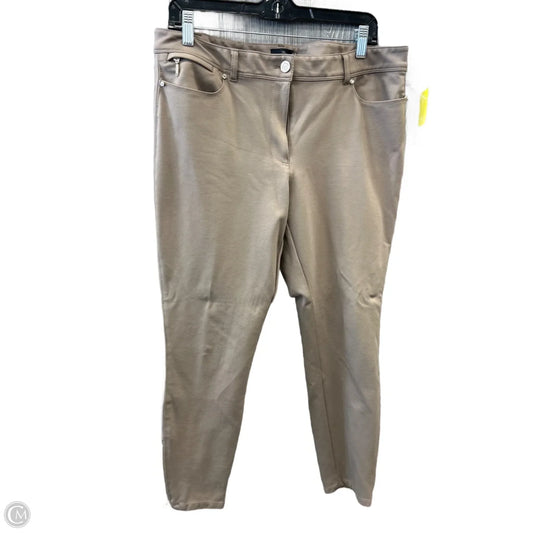 Pants Cropped By White House Black Market In Tan, Size: 14