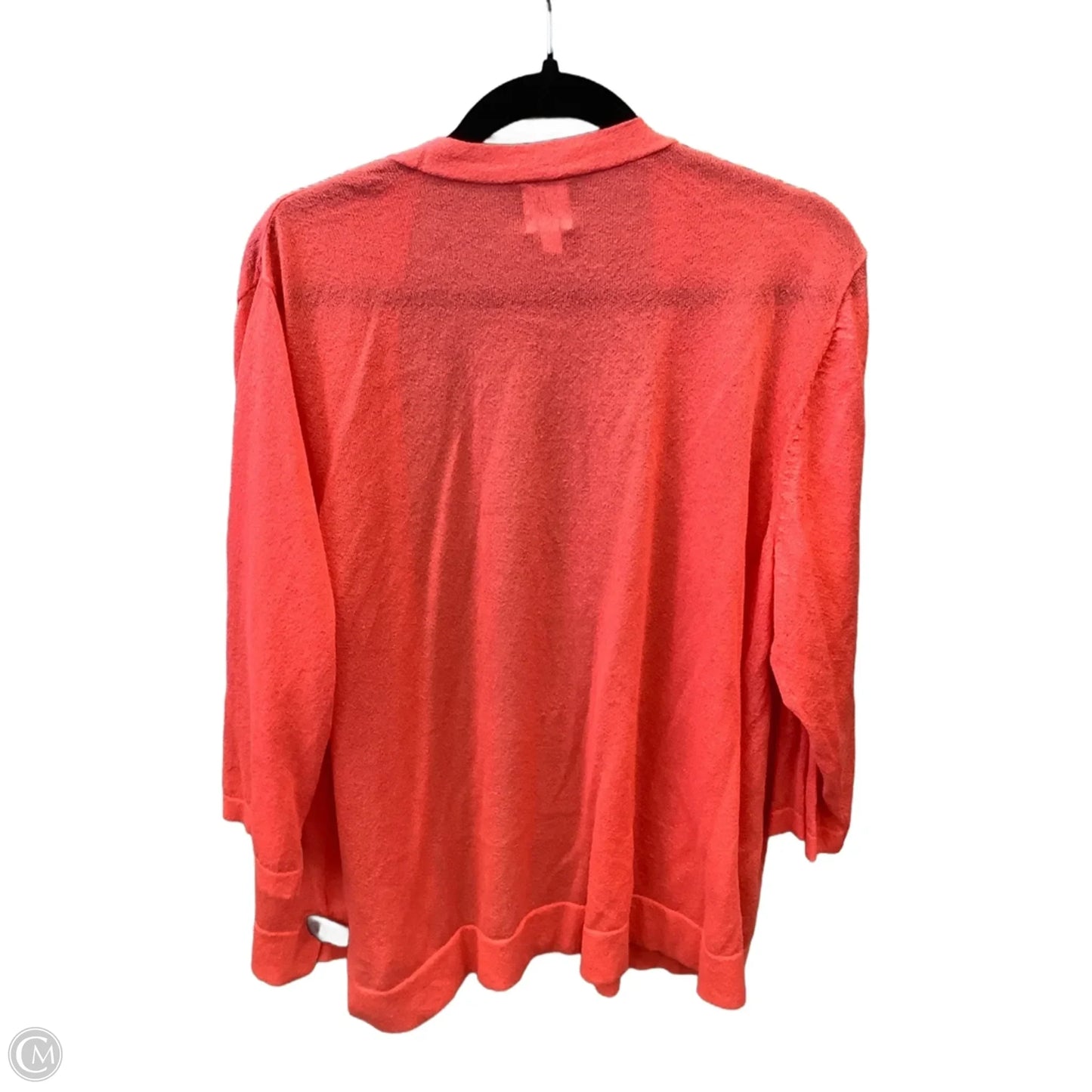 Cardigan By Jm Collections In Coral, Size: 2x