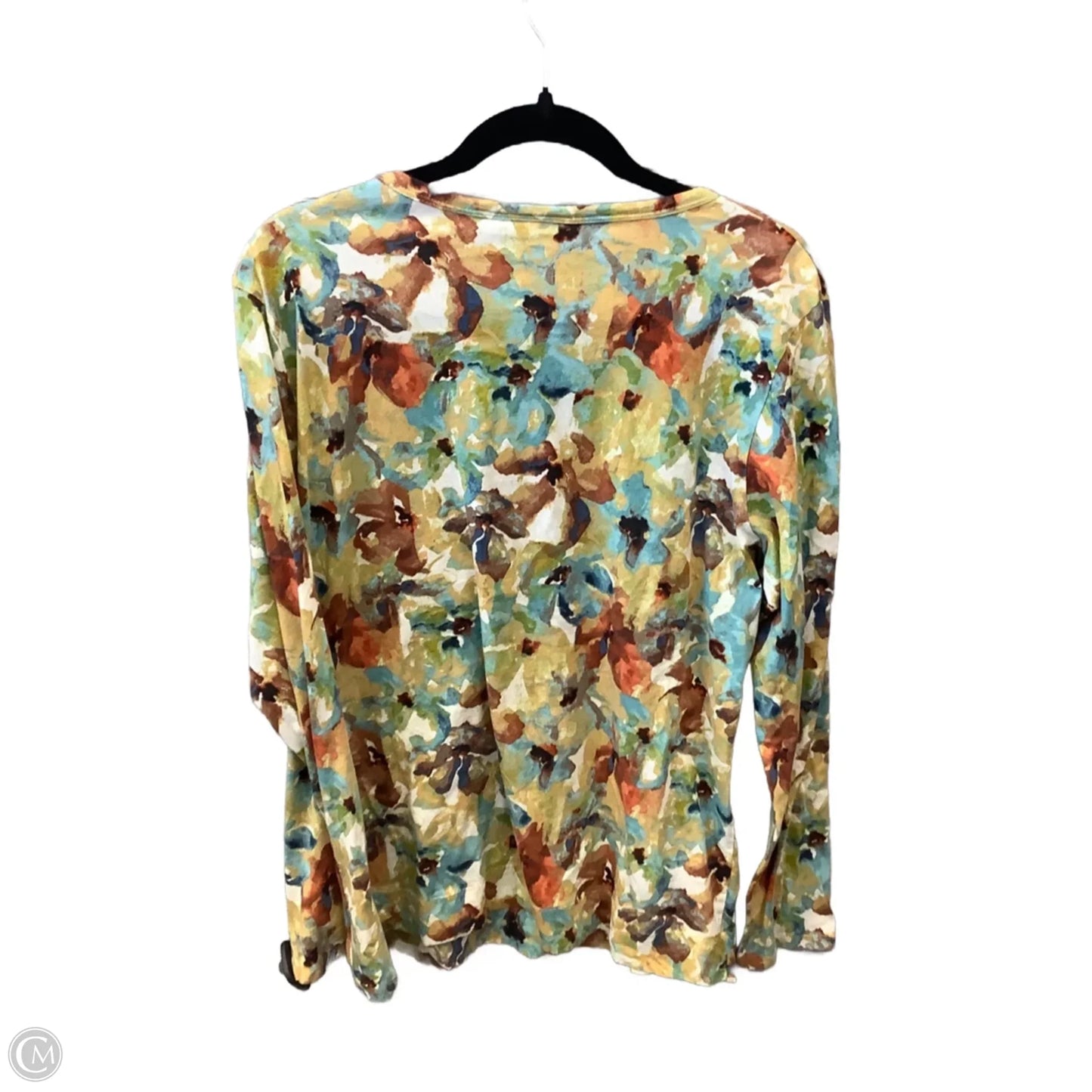 Top Long Sleeve By Simply Vera In Multi-colored, Size: Xl