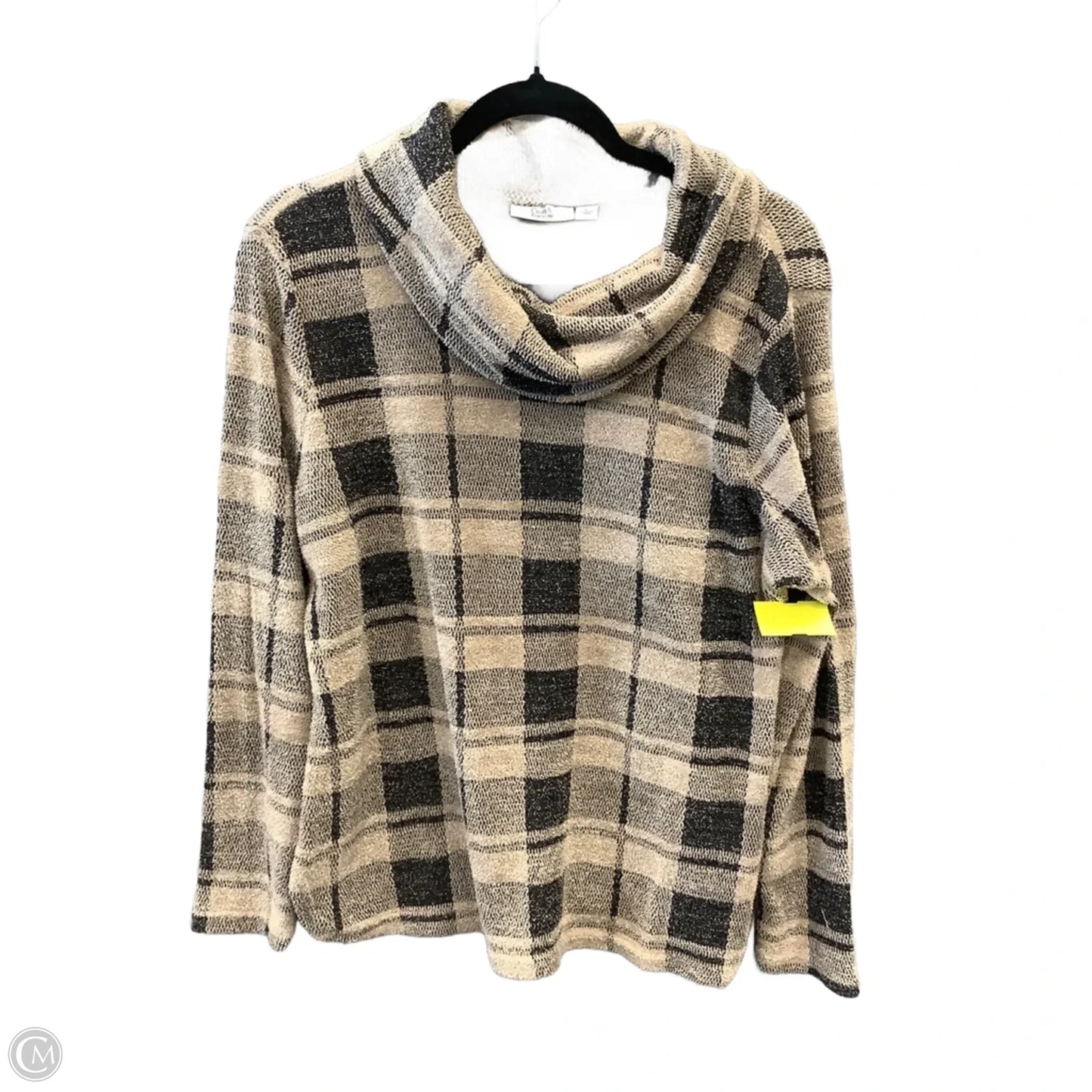 Sweater By Croft And Barrow In Tan, Size: L