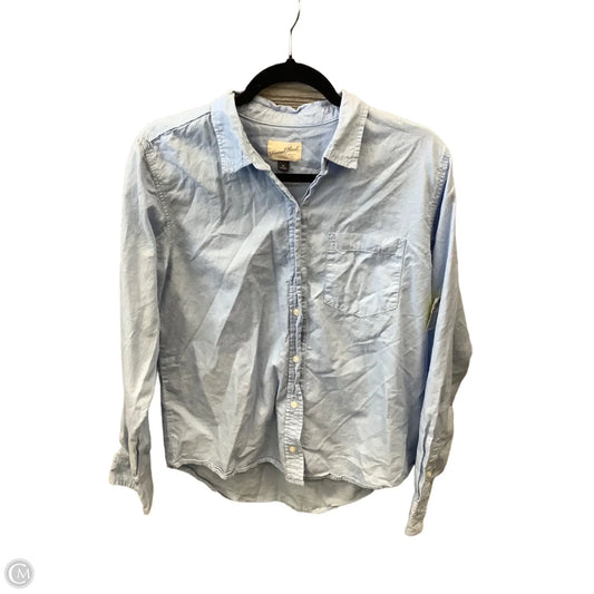 Top Long Sleeve By Universal Thread In Blue, Size: M