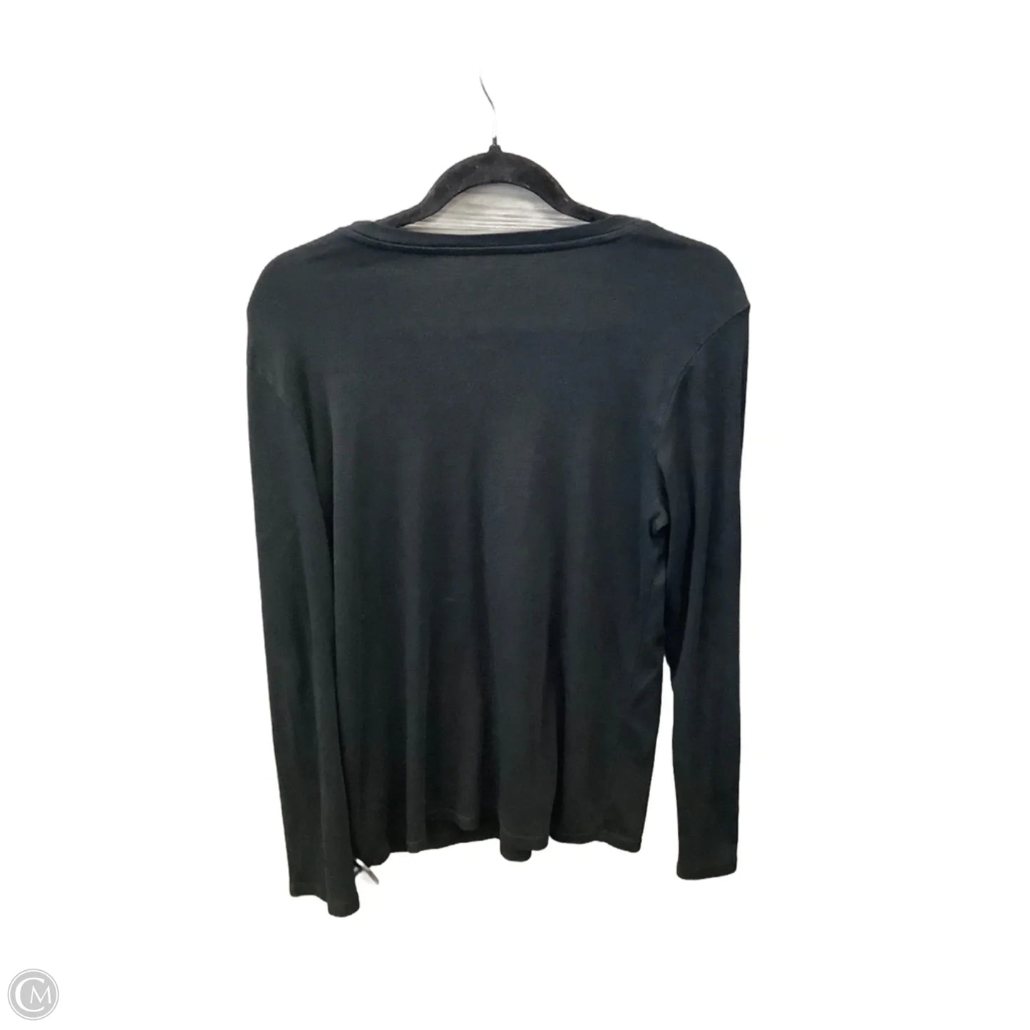 Top Long Sleeve Basic By Eddie Bauer In Black, Size: L