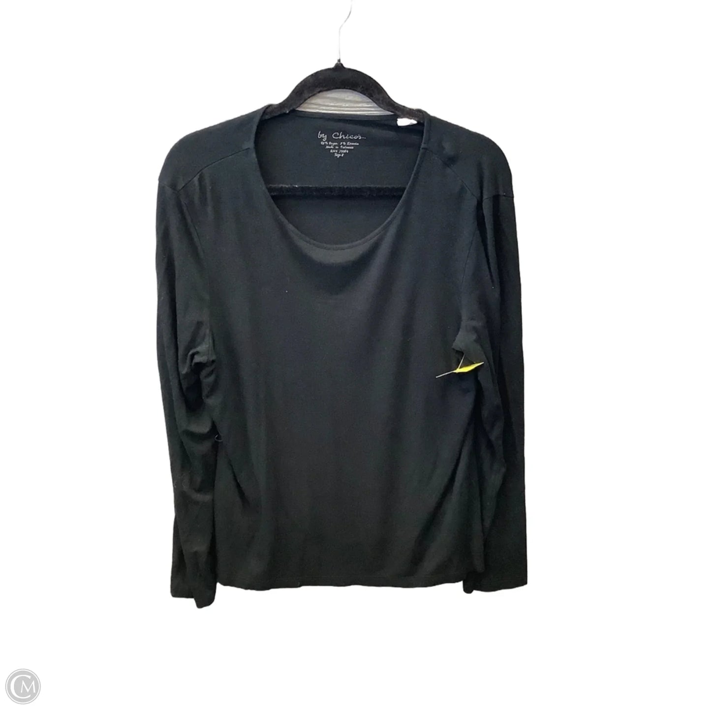 Top Long Sleeve Basic By Chicos In Black, Size: L