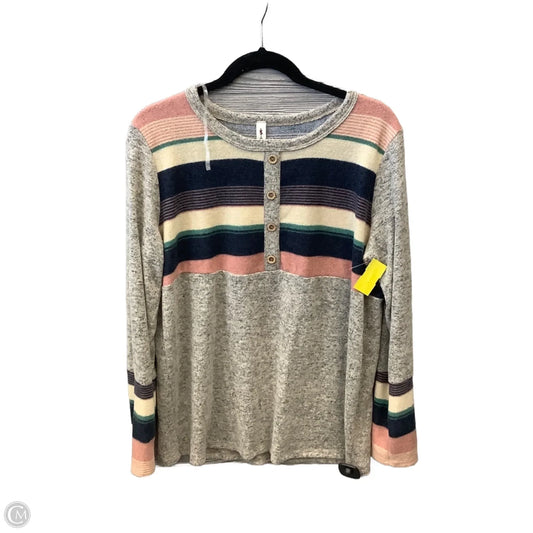 Top Long Sleeve By Vanilla Bay In Beige, Size: L