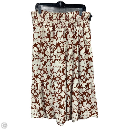 Skirt Maxi By Universal Thread In Brown, Size: 16