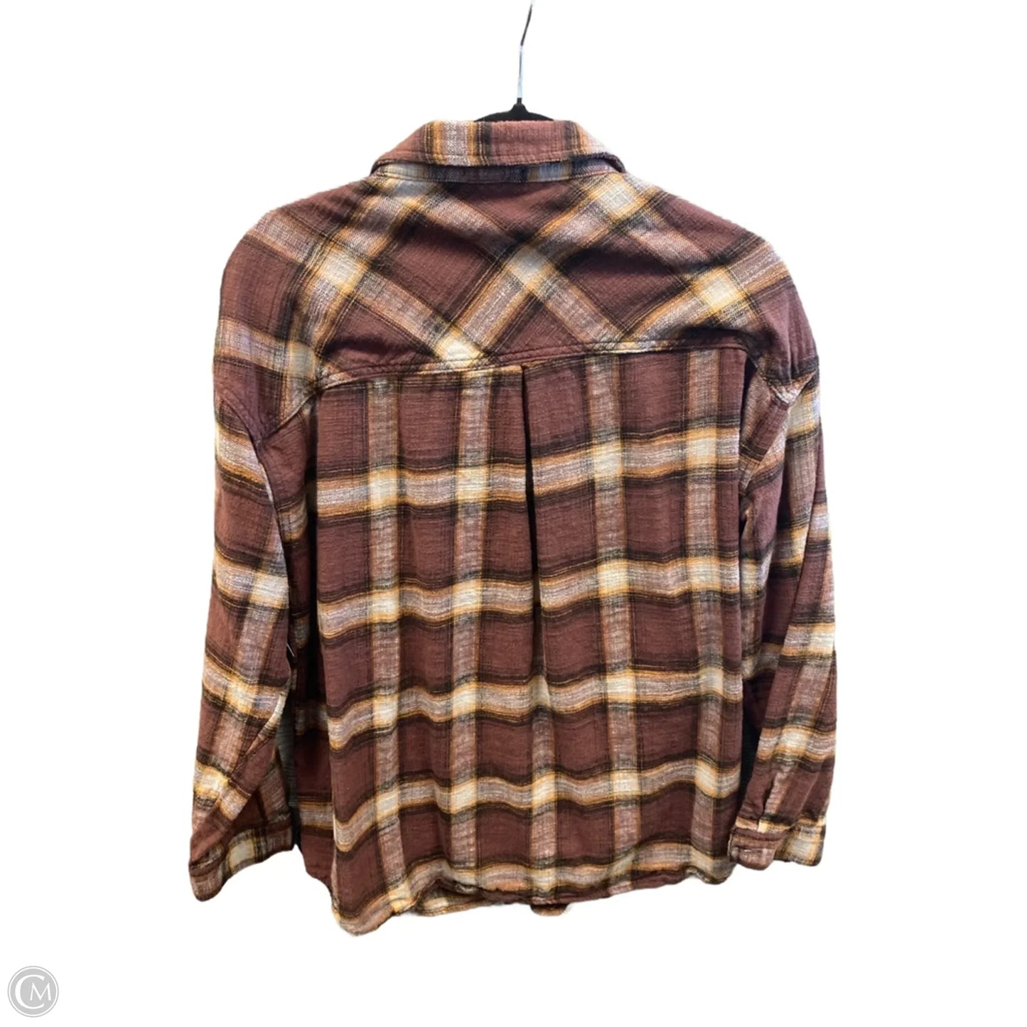 Top Long Sleeve By Maurices In Brown, Size: Xl