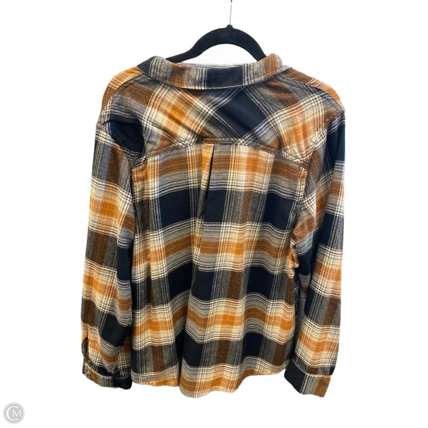 Top Long Sleeve By Maurices In Black & Brown, Size: Xxl