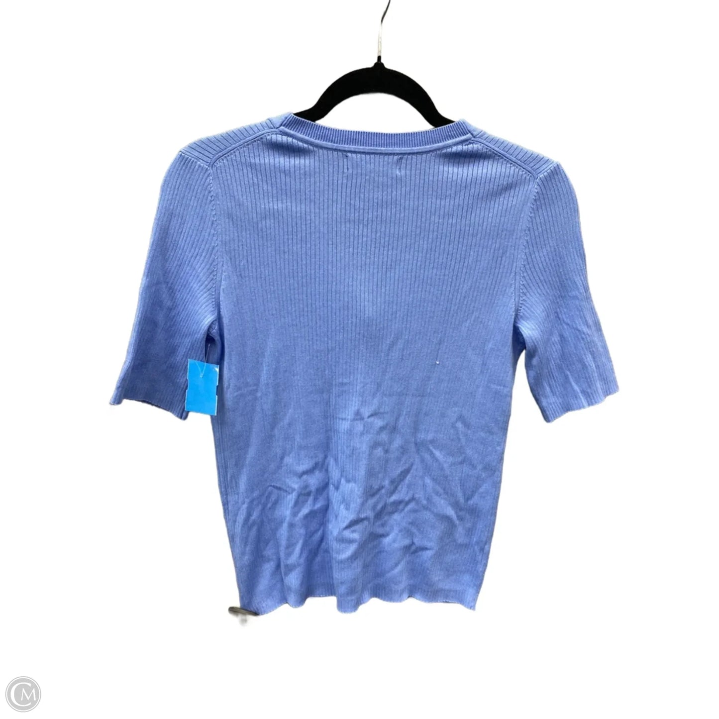 Top Short Sleeve By Banana Republic In Blue, Size: S