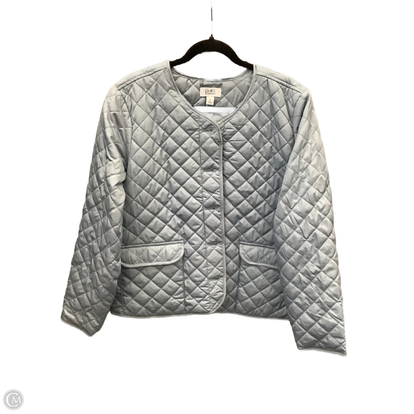 Jacket Puffer & Quilted By Croft And Barrow In Blue, Size: Lp