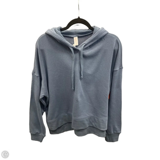 Sweatshirt Hoodie By Alternative In Blue, Size: L