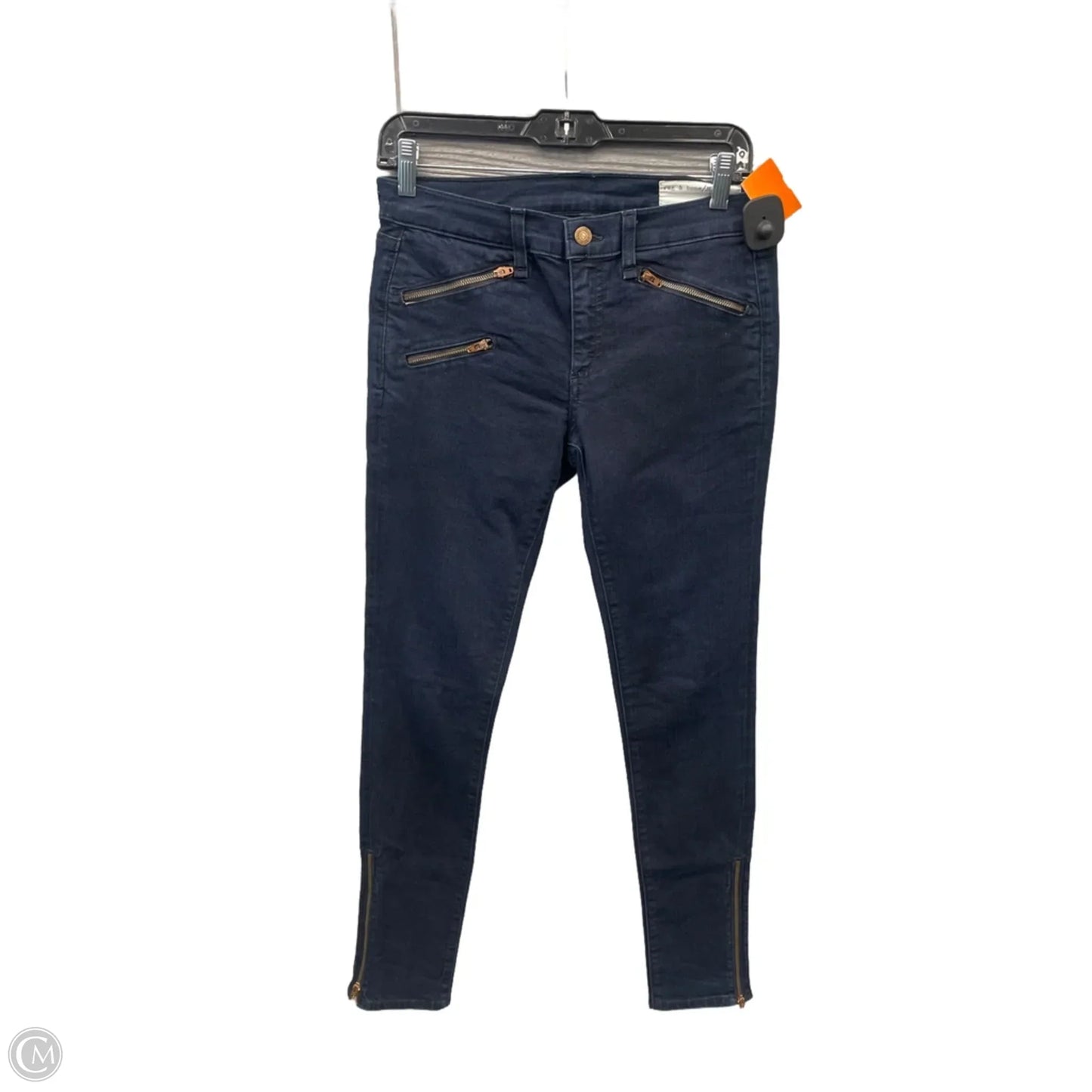 Jeans Skinny By Rag And Bone In Blue Denim, Size: 6