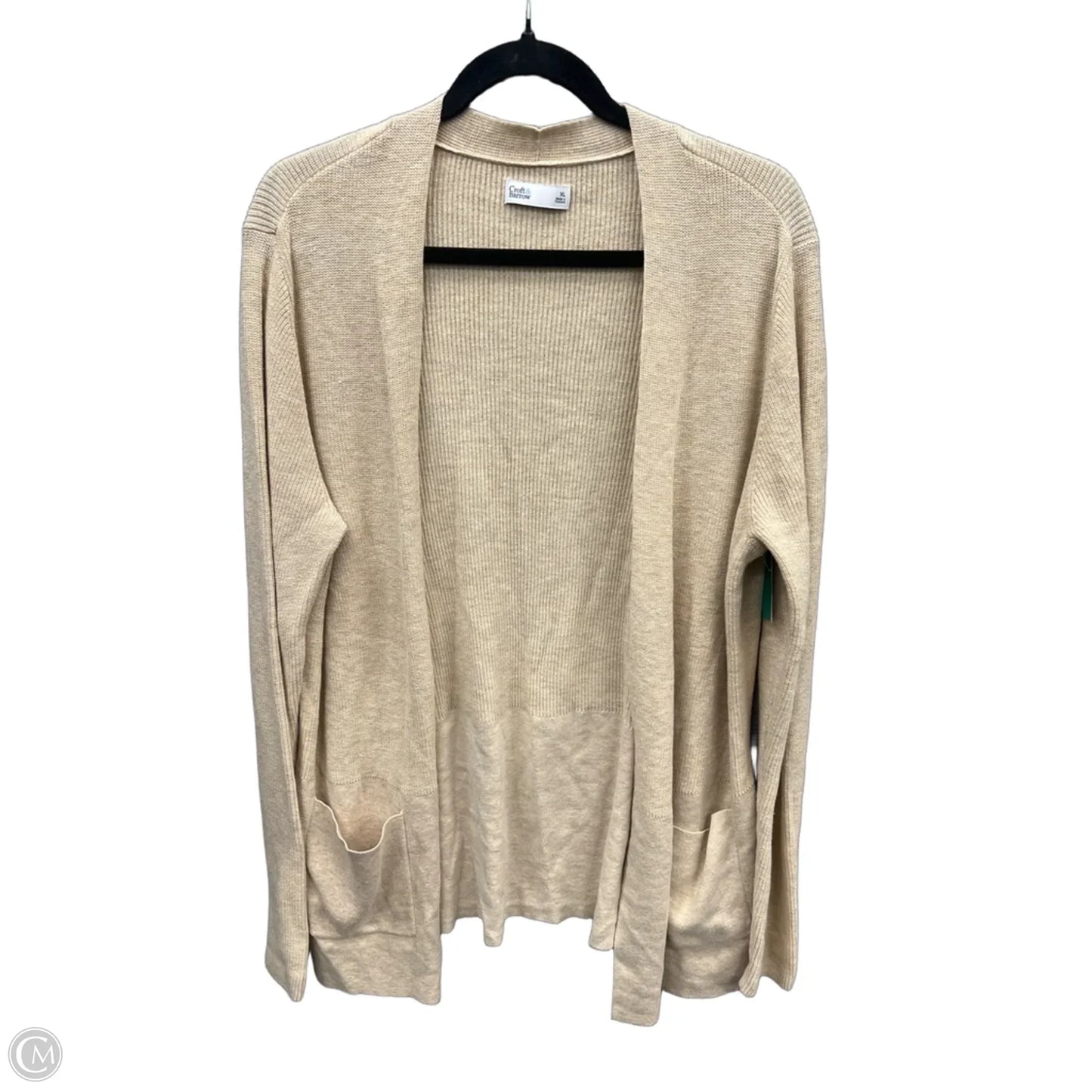 Sweater Cardigan By Croft And Barrow In Brown, Size: Xl