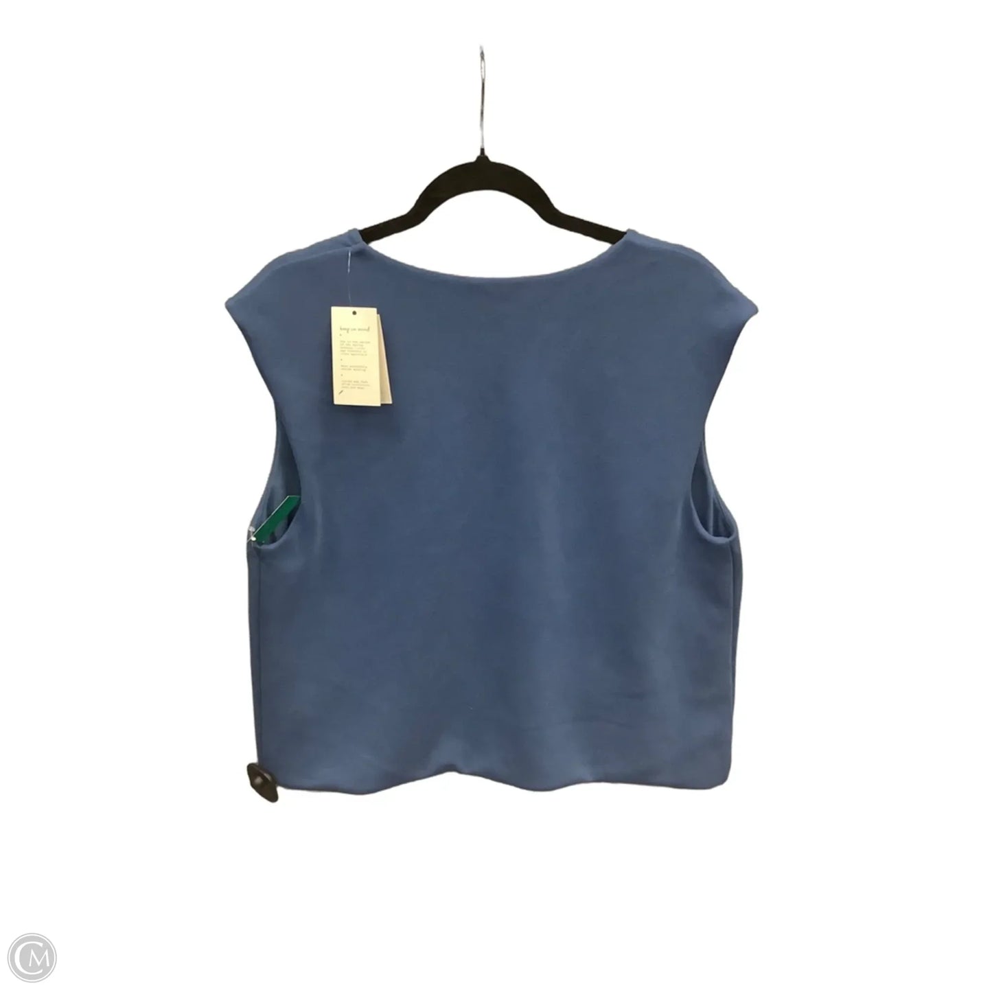 Top Sleeveless By A New Day In Blue, Size: L