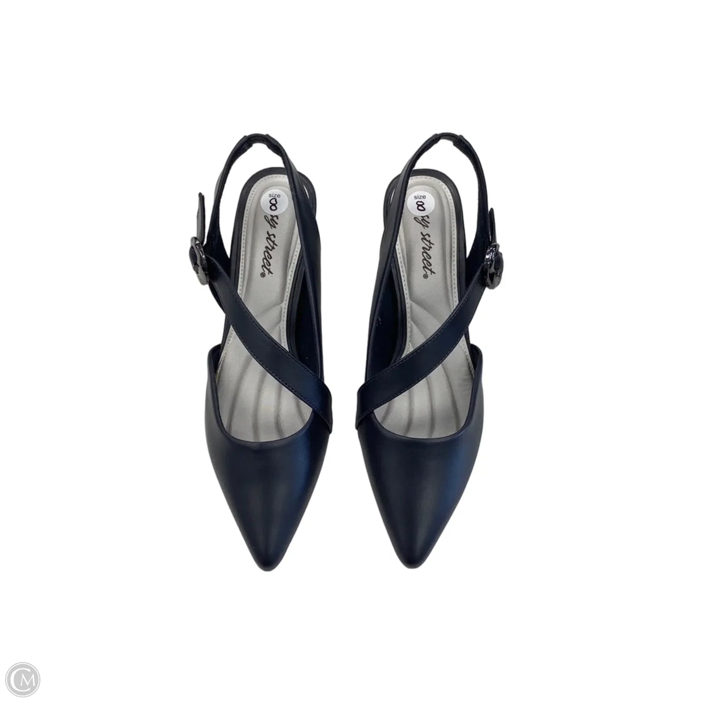 Shoes Heels Kitten By Easy Street In Navy, Size: 8