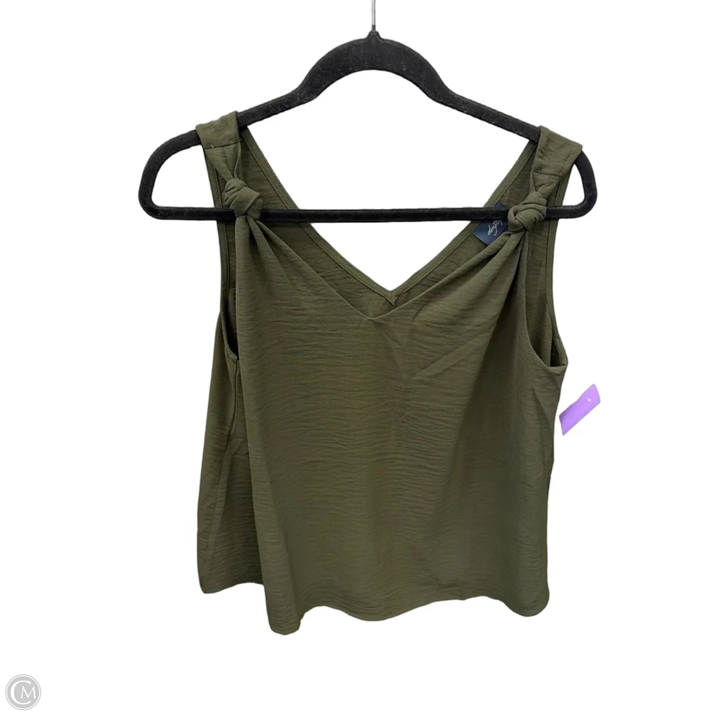 Blouse Sleeveless By Daytrip In Green, Size: L