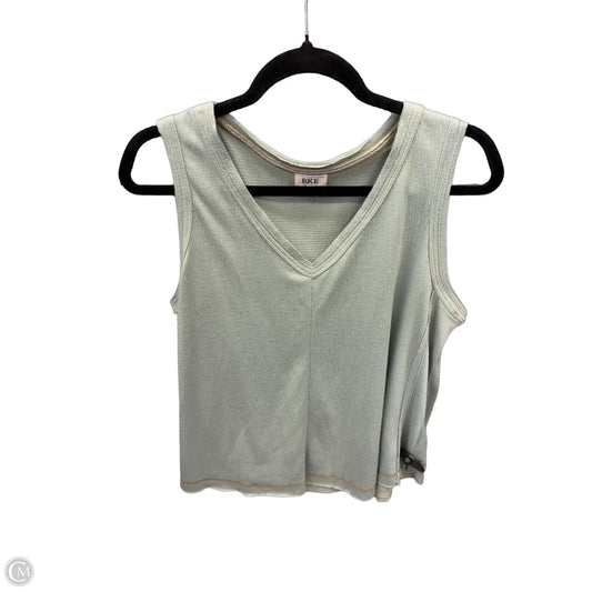 Top Sleeveless By Bke In Green, Size: L