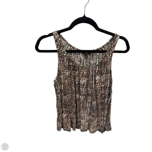 Top Sleeveless By Talbots In Black & Brown, Size: M