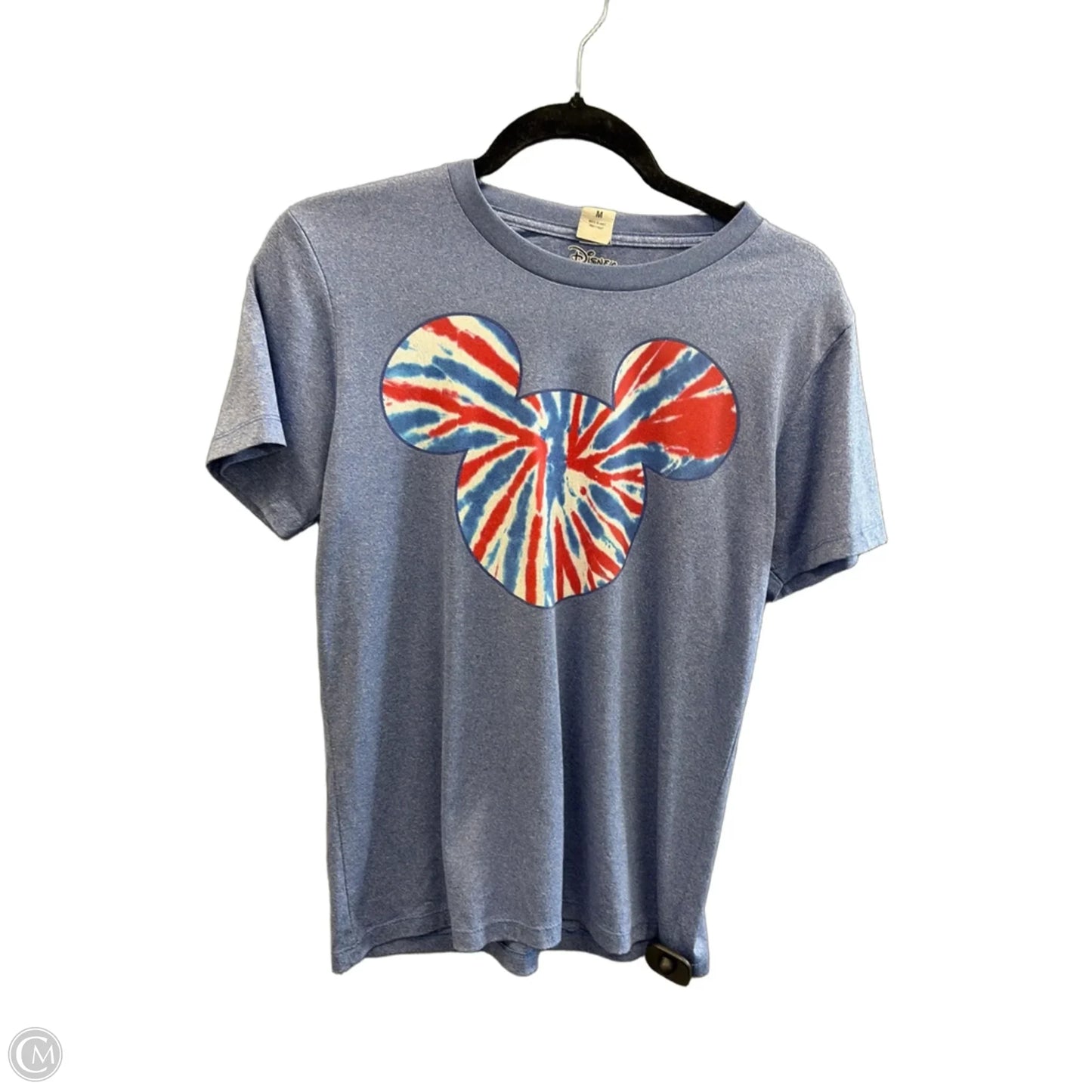 Top Short Sleeve By Disney In Blue, Size: S