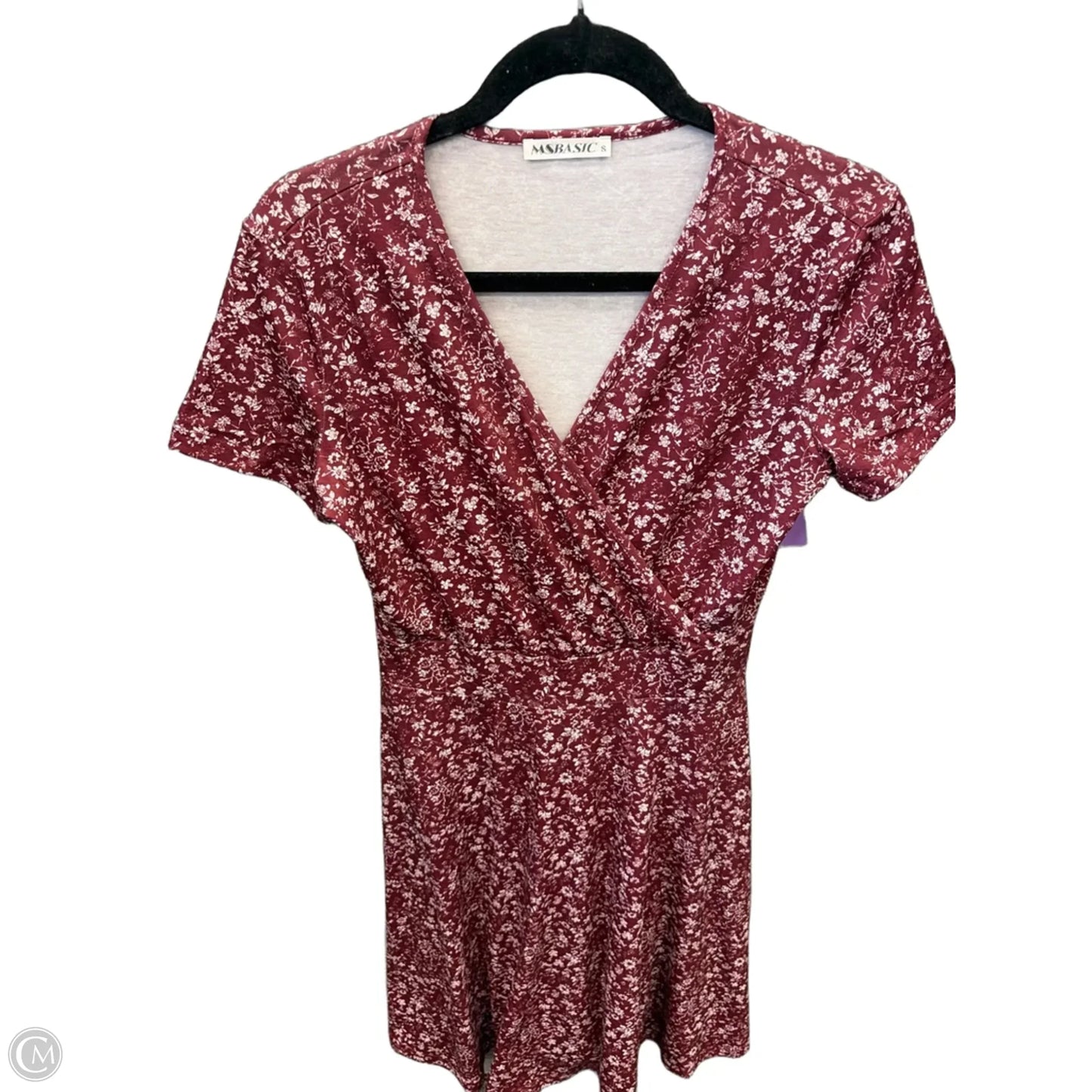 Dress Casual Short By Cmf In Maroon, Size: S