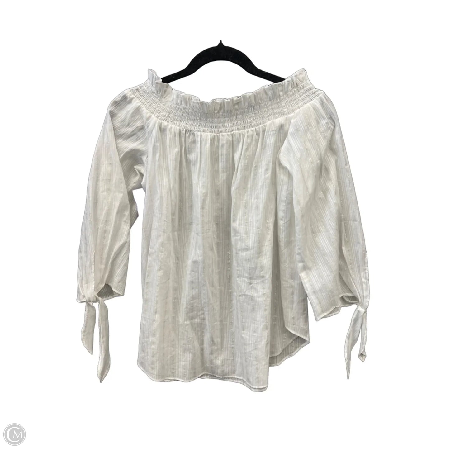 Top 3/4 Sleeve By Michael By Michael Kors In White, Size: M