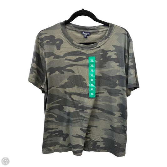 Top Short Sleeve By Splendid In Green, Size: Xl