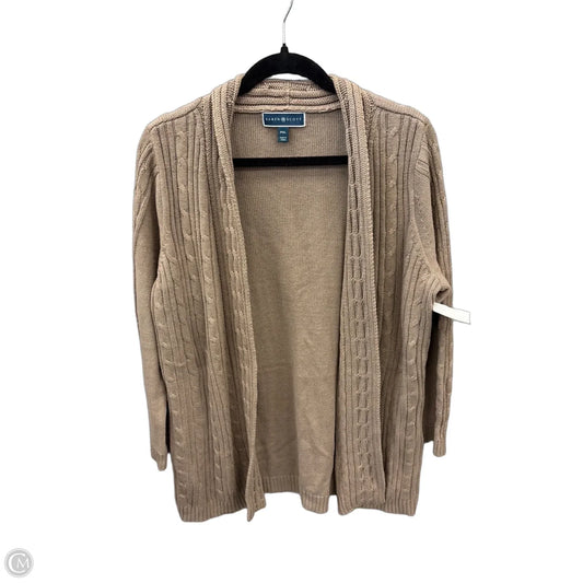 Sweater Cardigan By Karen Scott In Brown, Size: Xlp