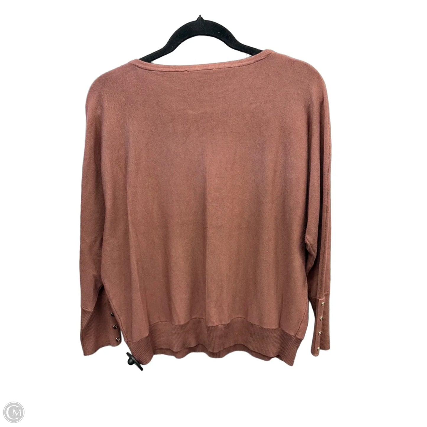 Top Long Sleeve By Adrianna Papell In Brown, Size: M
