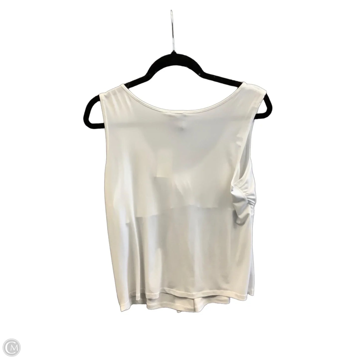 Top Sleeveless By Clothes Mentor In White, Size: L