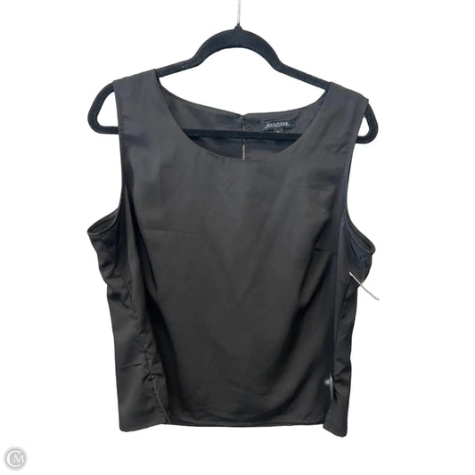 Top Sleeveless By Notations In Black, Size: Xl