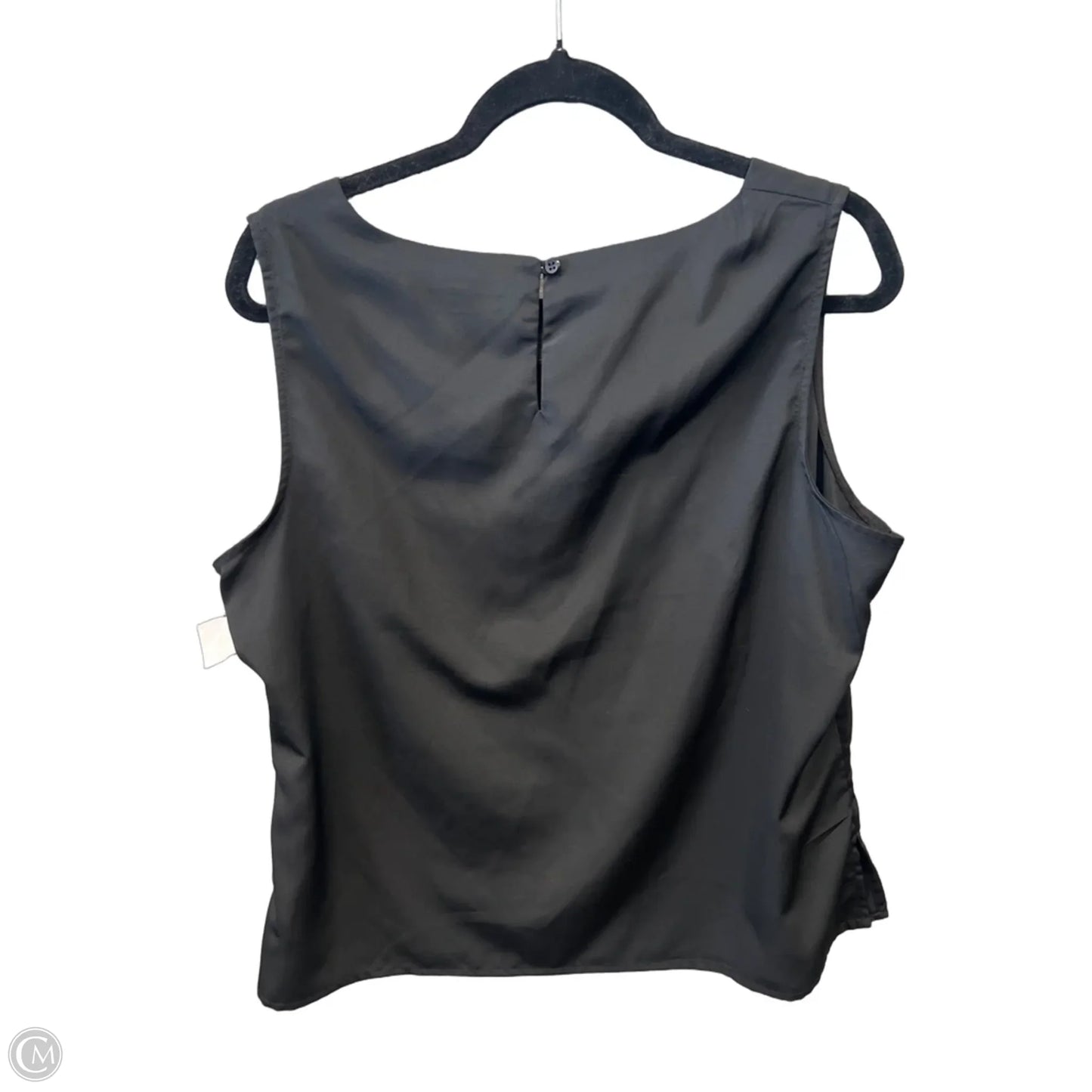 Top Sleeveless By Notations In Black, Size: Xl