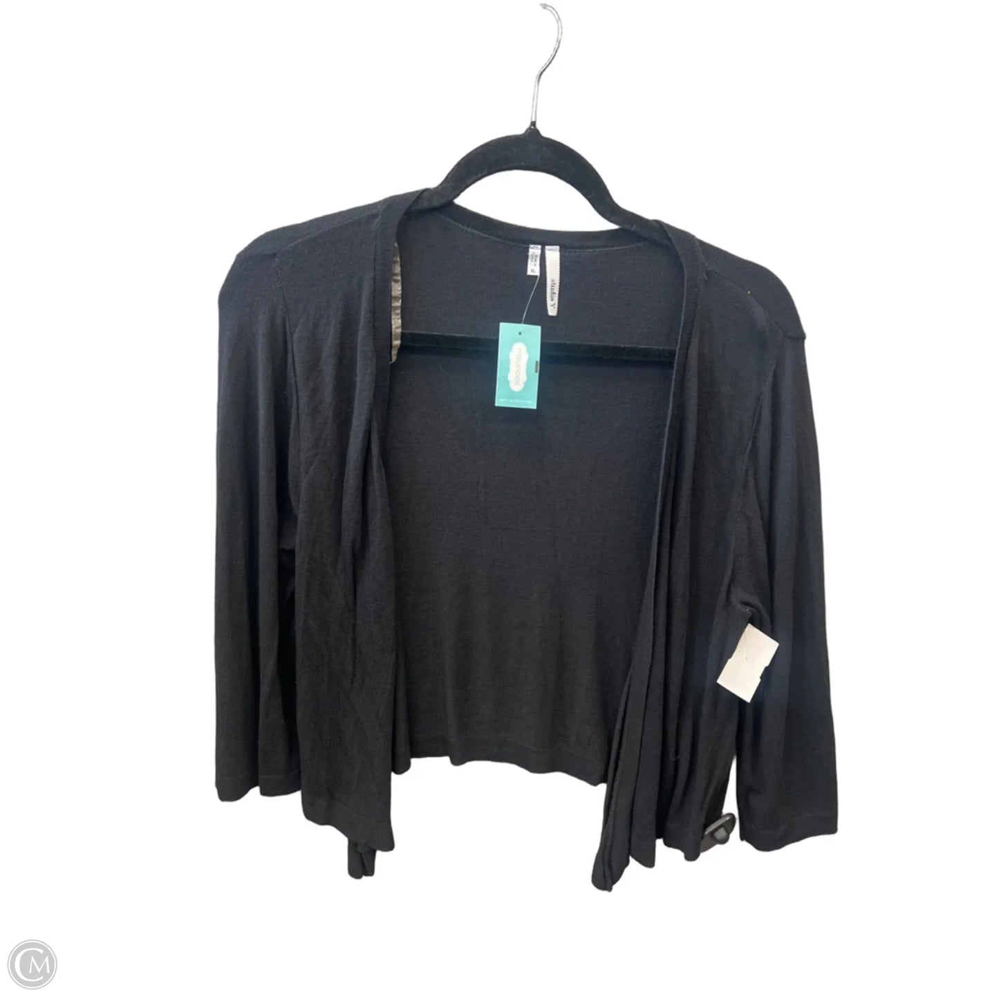 Cardigan By Studio Y In Black, Size: Xl
