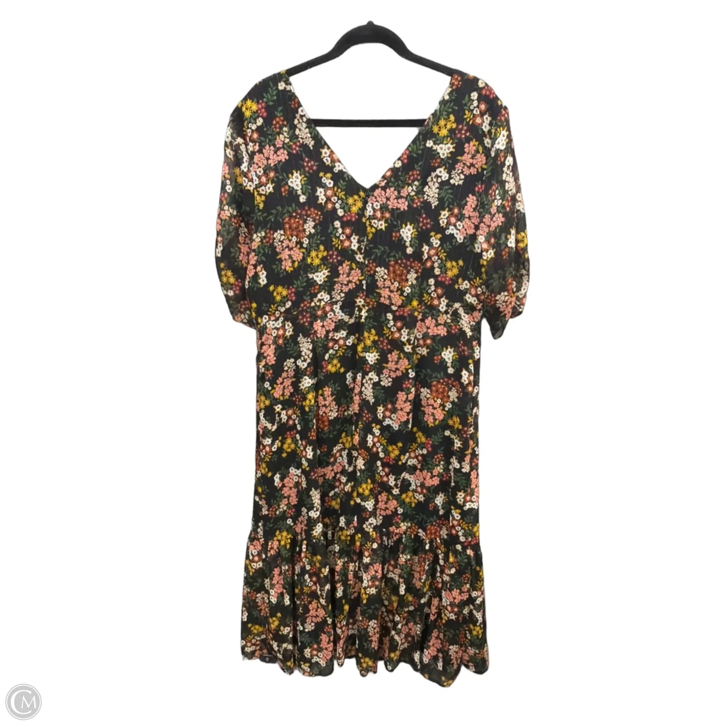 Dress Casual Maxi By Ann Taylor In Black, Size: L
