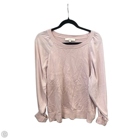 Sweater By Loft In Pink, Size: Xl