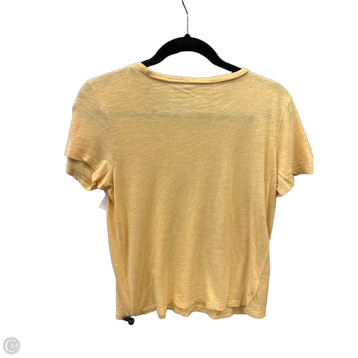 Top Short Sleeve By American Eagle In Yellow, Size: M