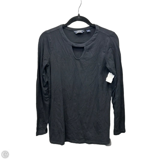 Top Long Sleeve By Lands End In Black, Size: Xs