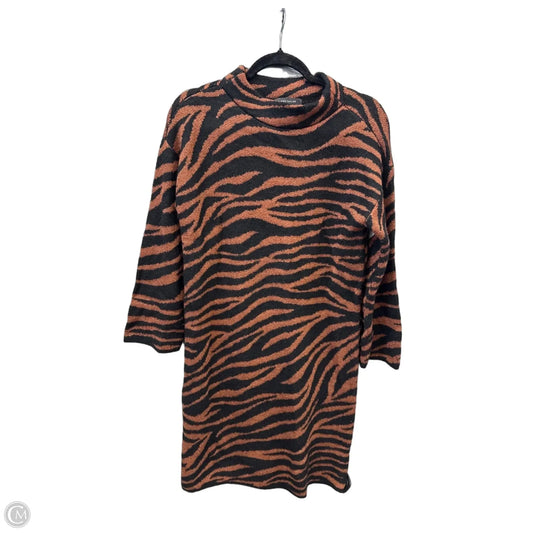 Dress Sweater By Ann Taylor In Animal Print, Size: S