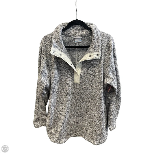 Sweatshirt Collar By Columbia In Grey, Size: 1x