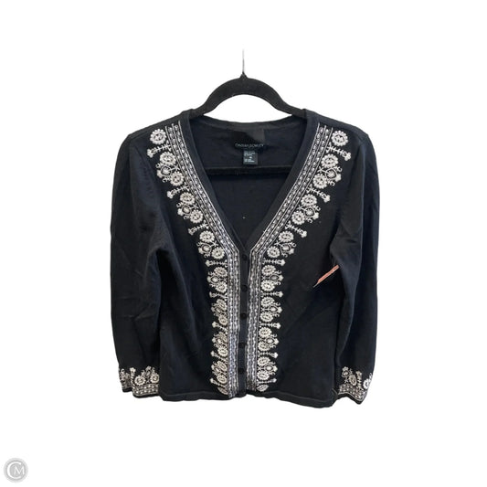 Sweater Cardigan By Cynthia Rowley In Black, Size: M