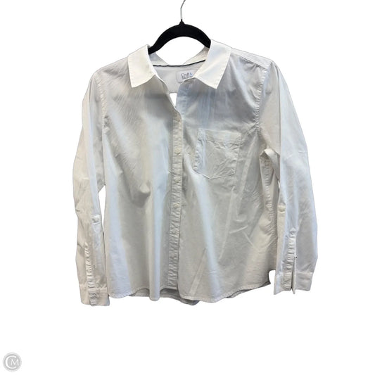 Top Long Sleeve By Croft And Barrow In White, Size: Mp