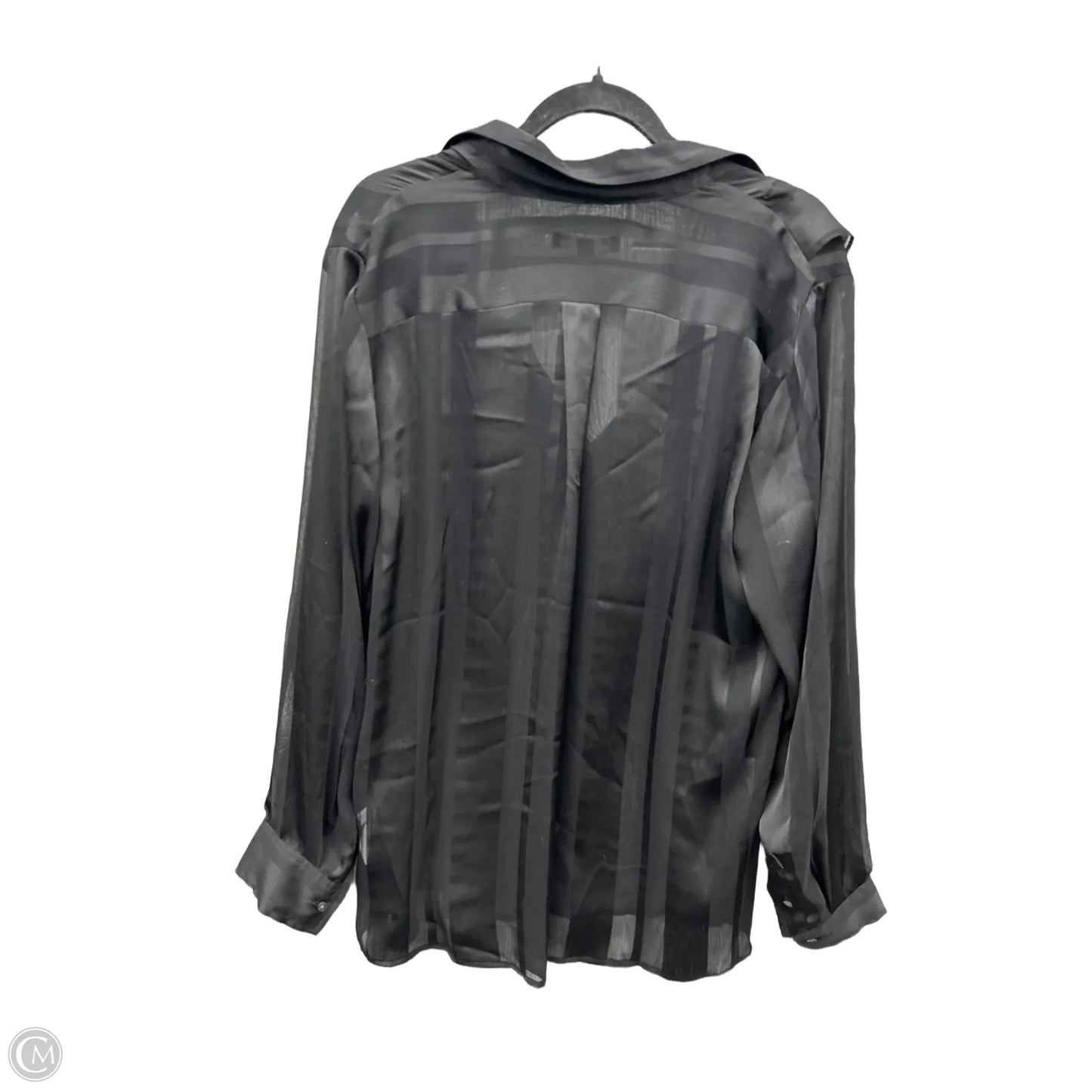 Top Long Sleeve By Banana Republic In Black, Size: Xl