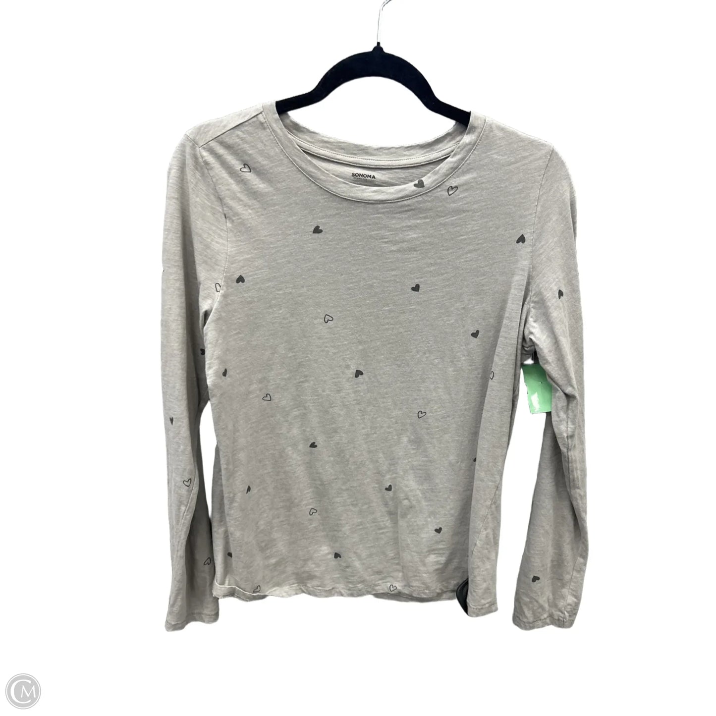 Top Long Sleeve By Sonoma In Grey, Size: S