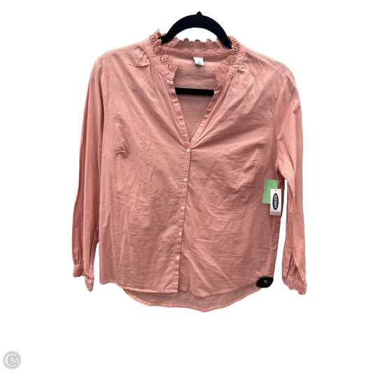 Top Long Sleeve By Old Navy In Pink, Size: S