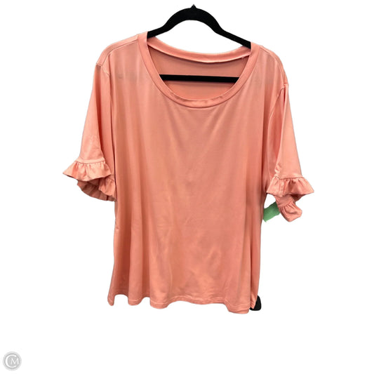 Top Short Sleeve By Clothes Mentor In Pink, Size: 3x