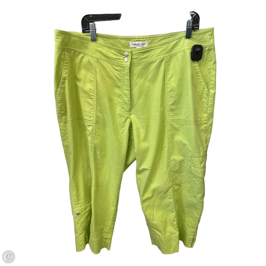 Capris By Coldwater Creek In Green, Size: 18